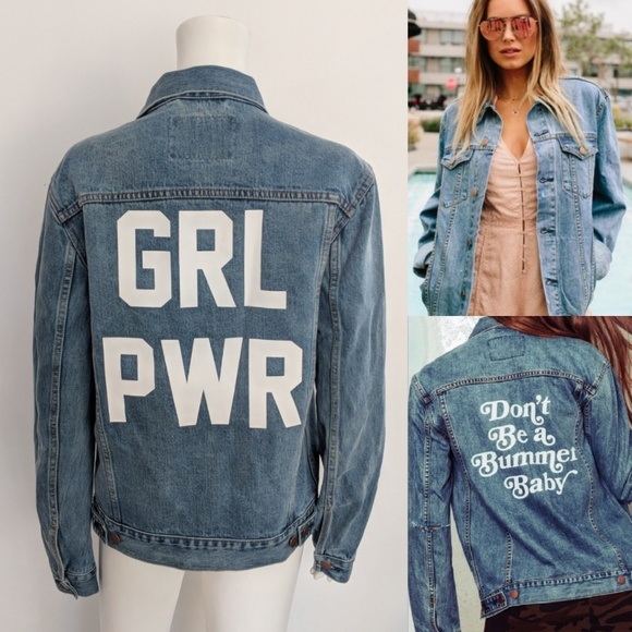 grl pwr denim jacket